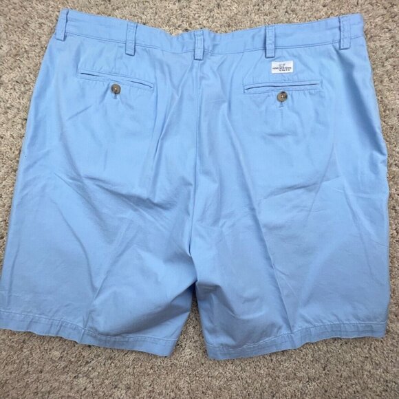 Vineyard Vines Shorts Mens Size 40 Flat Front Blue Chino Cotton Casual Short - Picture 1 of 15